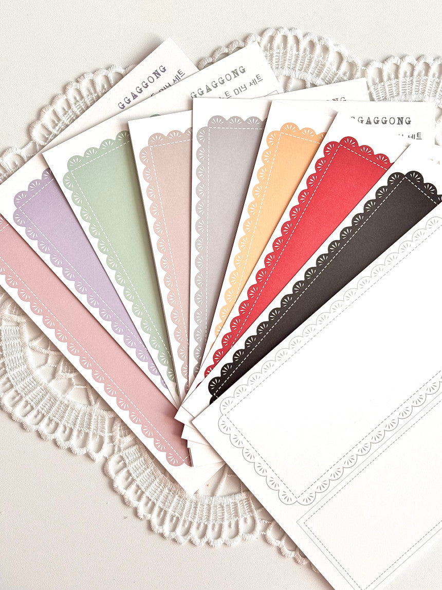 [GGAGGONG] Log Lace Note DIY Set