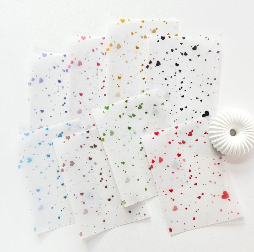 [BUMYUL] Falling Hearts Tracing Paper