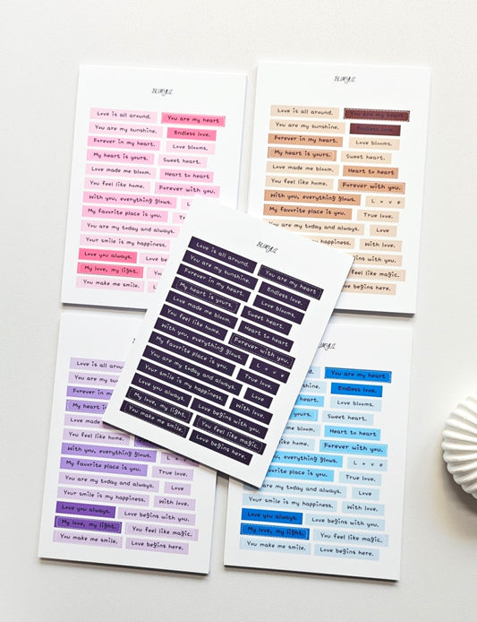 [BUMYUL] Love Message Label Sticker