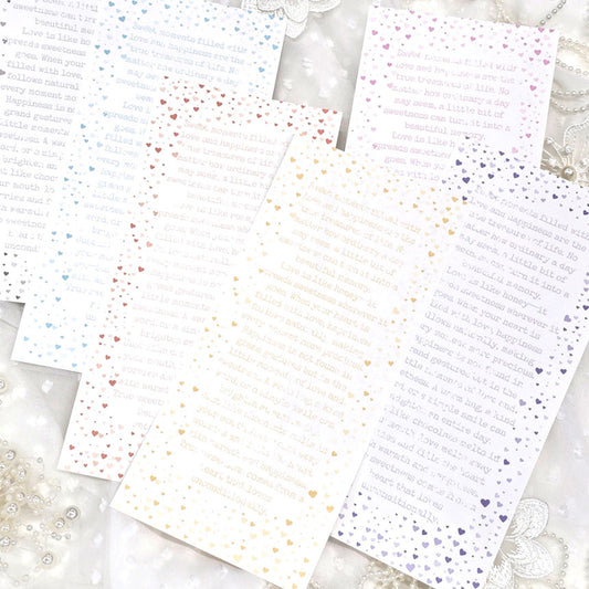 [Syuuume] Heart Letter Memo 両面 120g