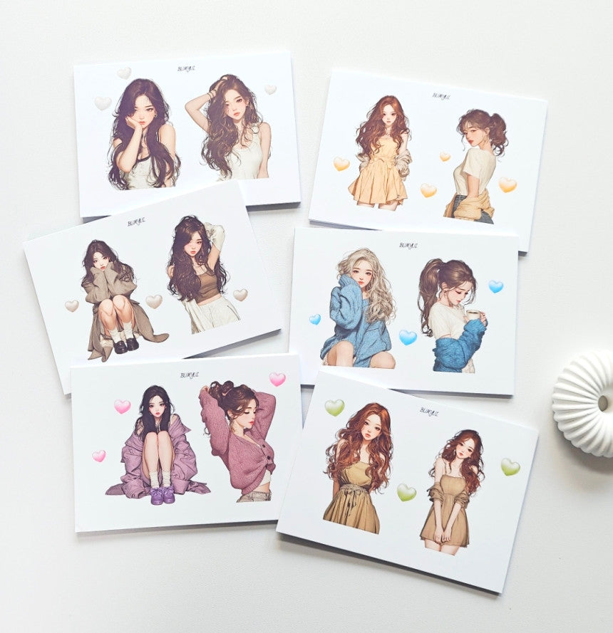 [BUMYUL] Lovely Day Girl Sticker