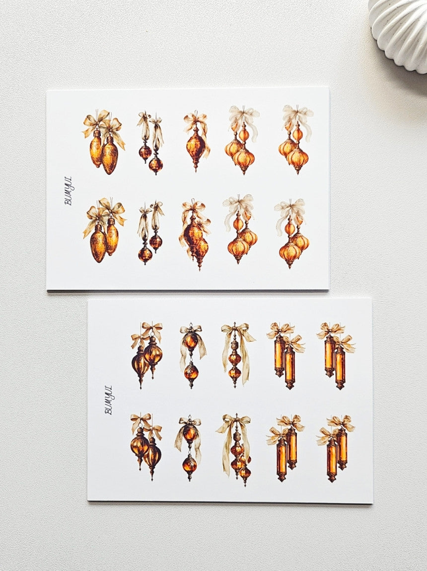 [BUMYUL] Gold Antique Ornament Sticker