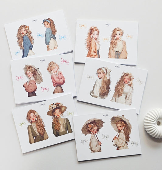 [BUMYUL] Gentle Vintage Lady Sticker