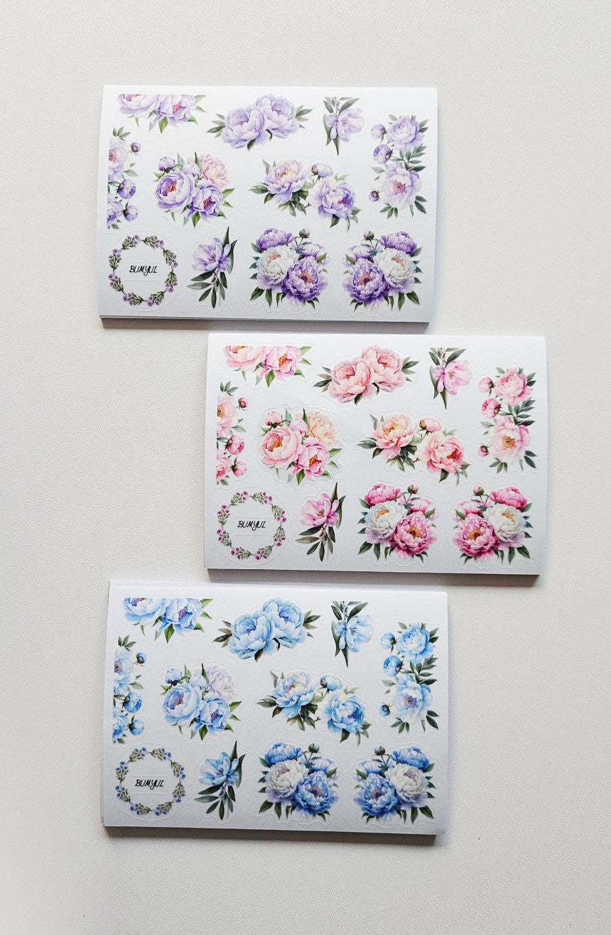[BUMYUL] Blooming Peony PET Sticker