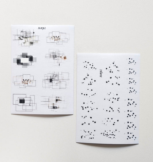 [BUMYUL] Quiet Lines & Dots PET Sticker