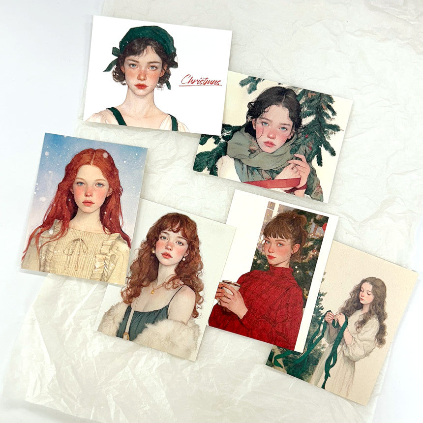 [Ann's NOTE]  Green Christmas Character Sticker