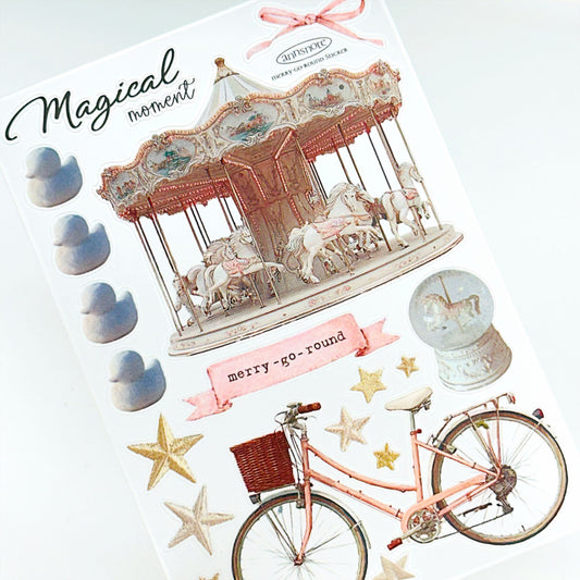 [Ann's NOTE]  PET sticker Merry go round ver.
