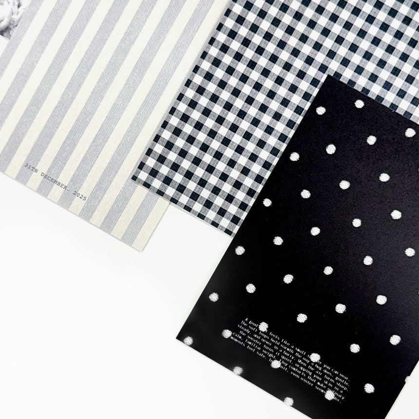 [Ann's NOTE] Design Memopad gray&black