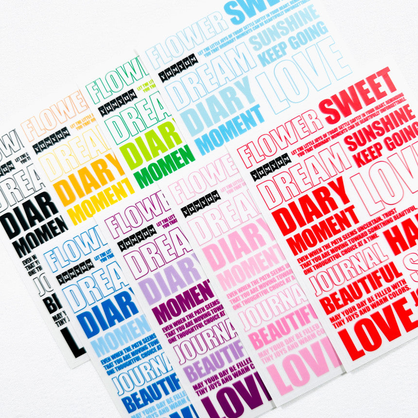 [Kind YumYum Store] Signature Lettering Matt PET
