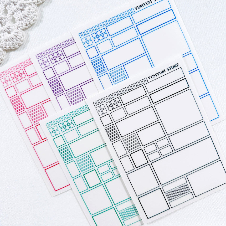 [Kind YumYum Store] Square PET Sticker