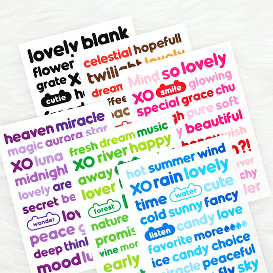 [Kind YumYum Store] Circle Lettering PET Sticker