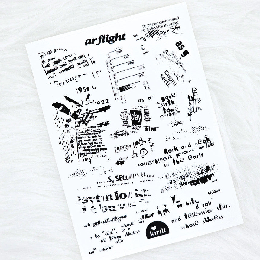 [Kind YumYum Store] Deco Lettering PET Sticker