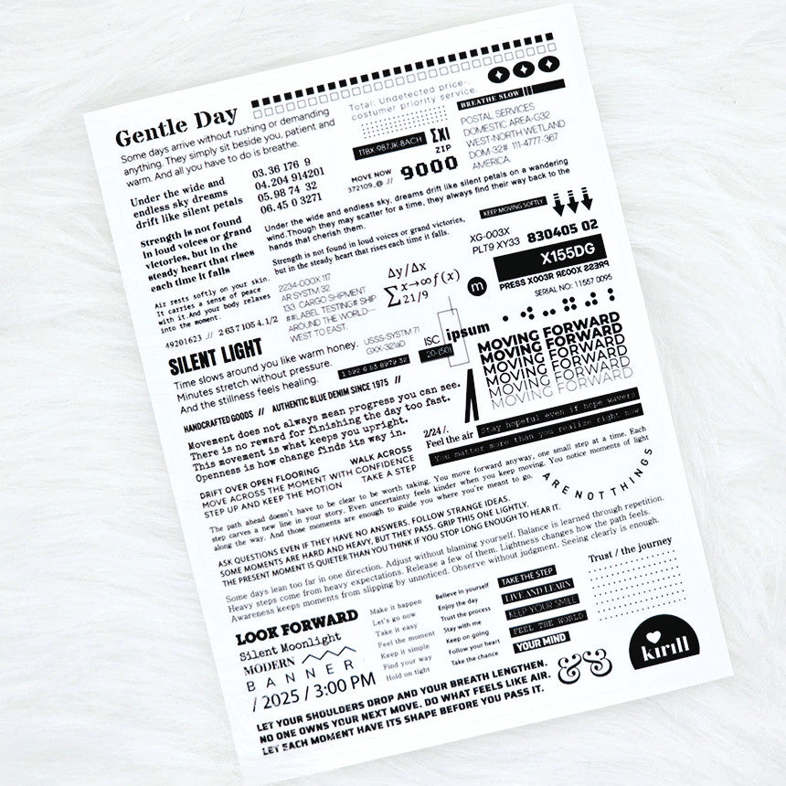 [Kind YumYum Store] Deco Lettering PET Sticker