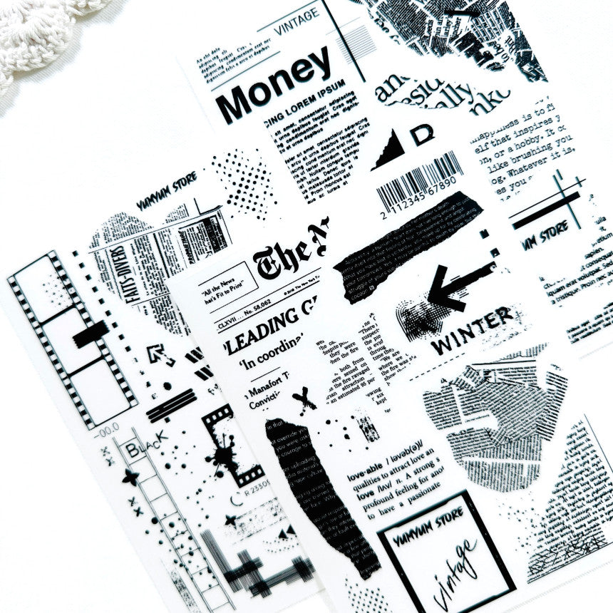 [Kind YumYum Store] Vintage News PET Sticker