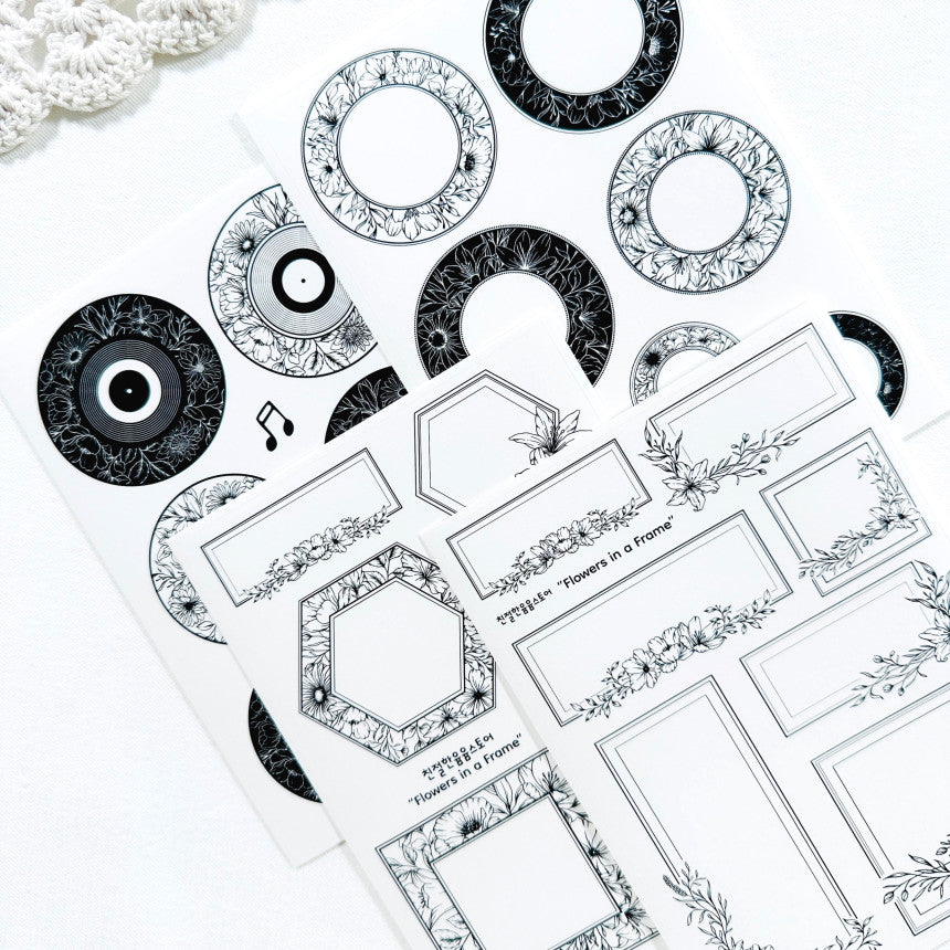 [Kind YumYum Store] Flower in Frame Sticker
