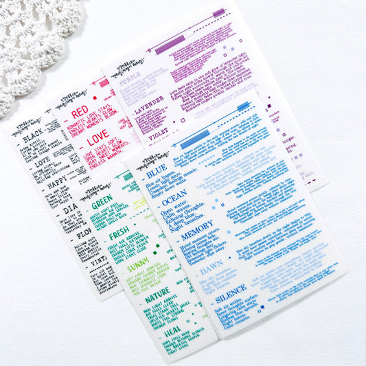 [Kind YumYum Store] Lettering PET Sticker2