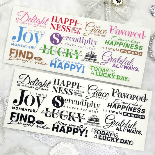 [Syuuume] Lucky Typo PET Sticker