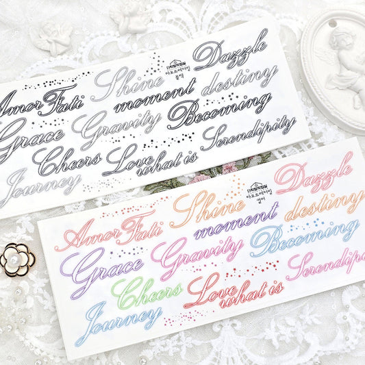 [Syuuume] Amor Fati Typo PET Sticker