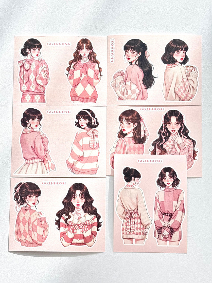 [GGAGGONG] Check Girl Post Card