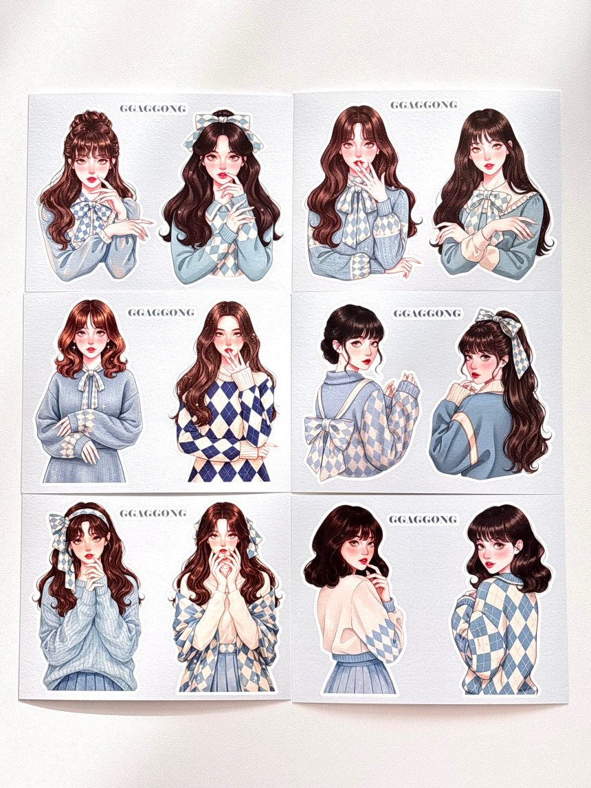 [GGAGGONG] Check Girl Post Card