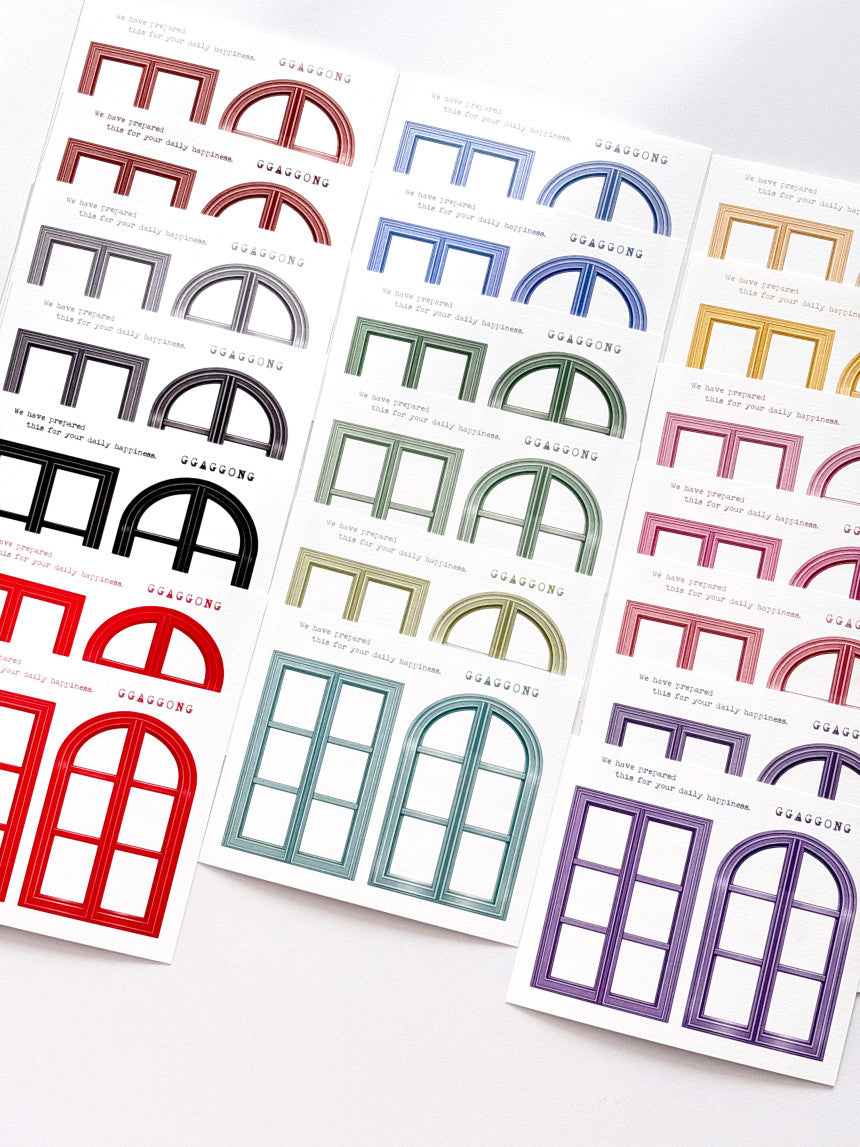 [GGAGGONG] Color Window Post Card