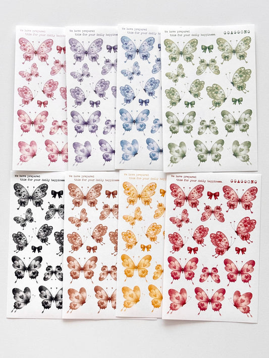[GGAGGONG] Heart Butterfly Sticker