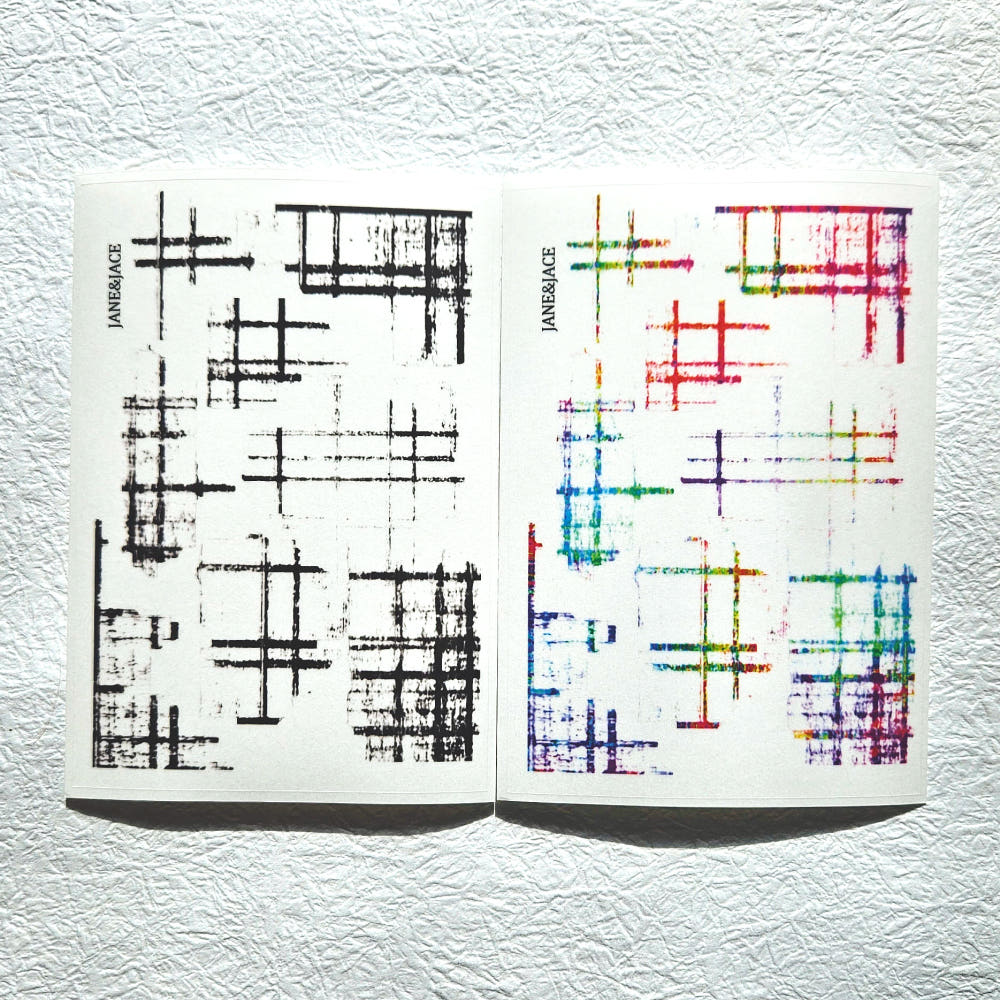 [Jane&Jace] Neon Check Deco PET Sticker