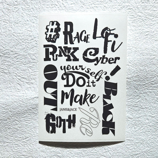 [Jane&Jace] Pank Lettering PET Sticker