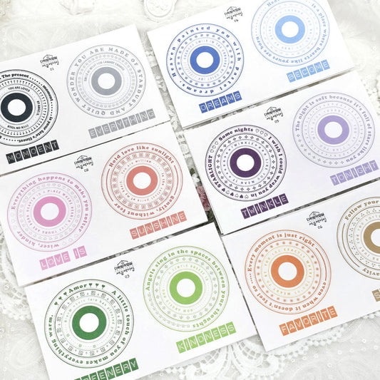 [Syuuume] Circle Lettering 6color 210g