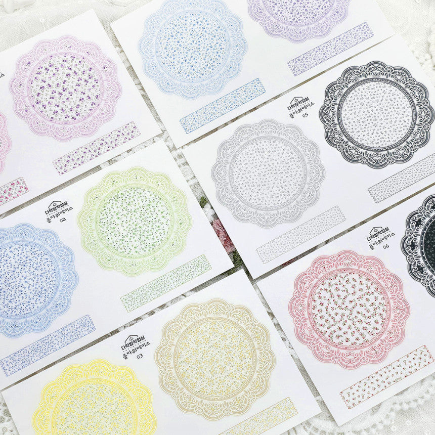 [Syuuume] Flower Lace 6color 210g