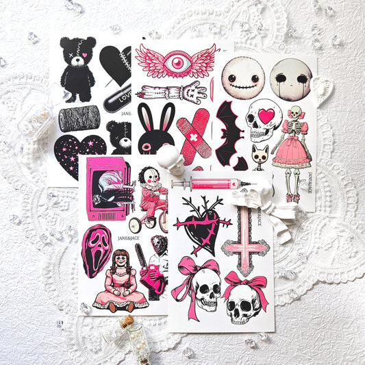 [Jane&Jace] Blackpink Kitch Gothic Deco Paper