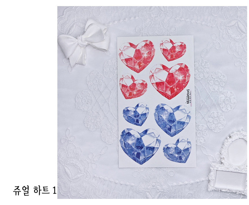 [DOA SHOP] Jewel Heart Sticker