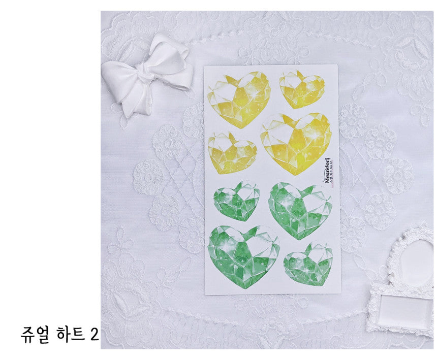 [DOA SHOP] Jewel Heart Sticker