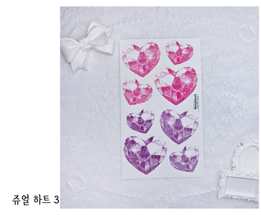 [DOA SHOP] Jewel Heart Sticker