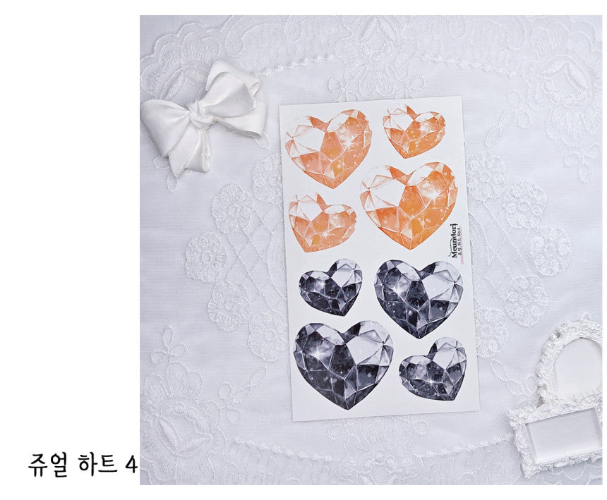 [DOA SHOP] Jewel Heart Sticker