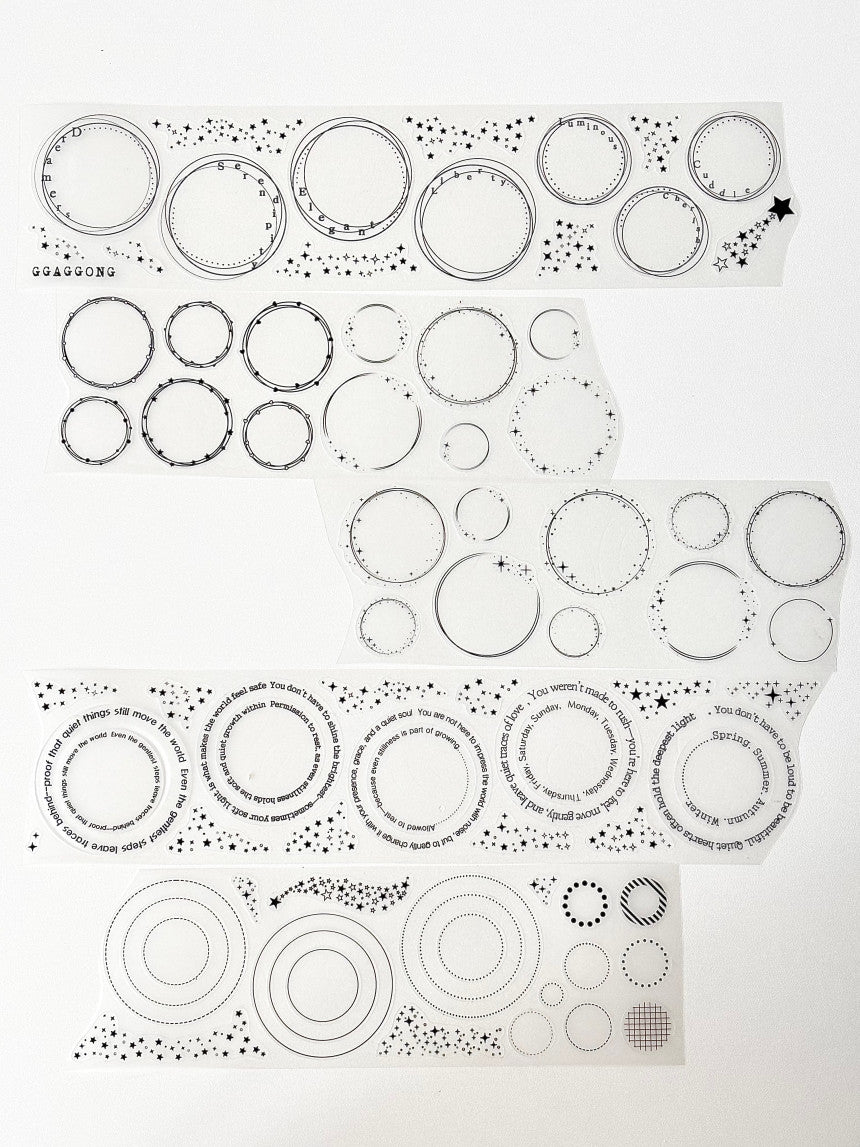 [GGAGGONG] Dream of Circles Matt PET Tape