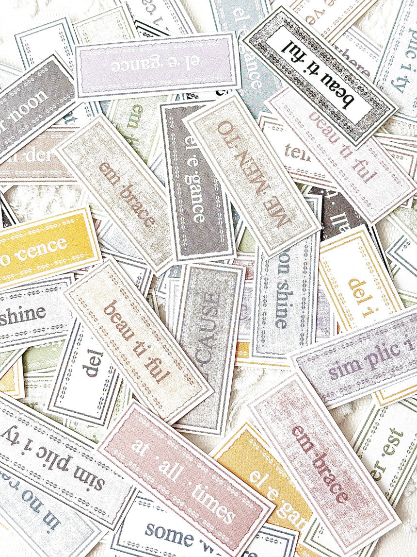 [GGAGGONG] Texture Label Sticker