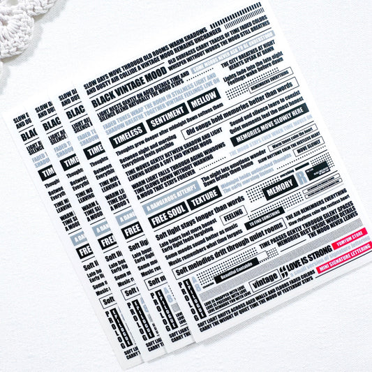 [Kind YumYum Store] Mini signature lettering sticker