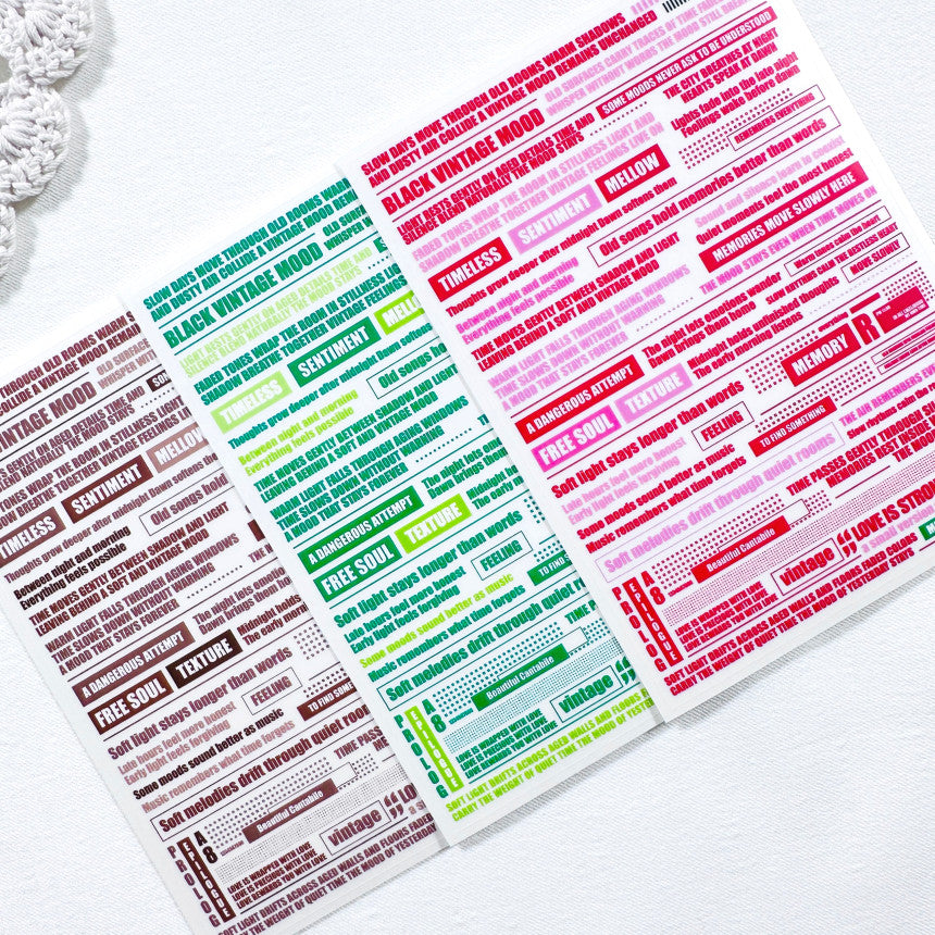 [Kind YumYum Store] Mini signature lettering sticker