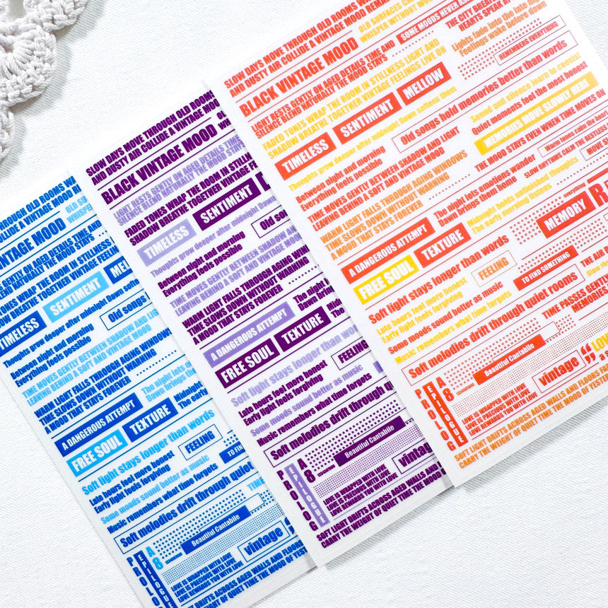 [Kind YumYum Store] Mini signature lettering sticker