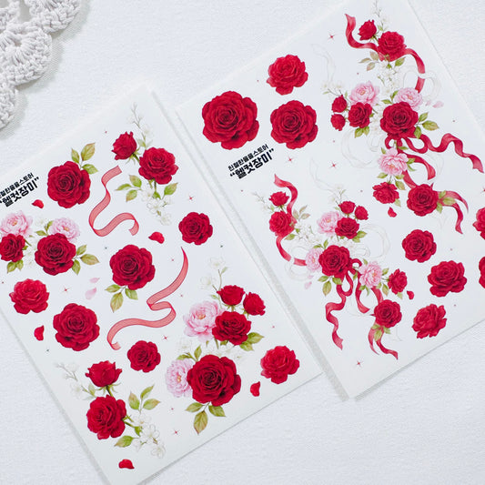 [Kind YumYum Store] Red rise sticker