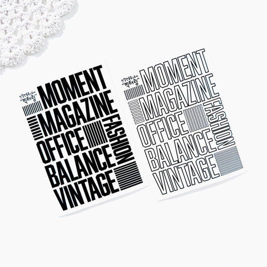 [Kind YumYum Store] Big lettering sticker PET