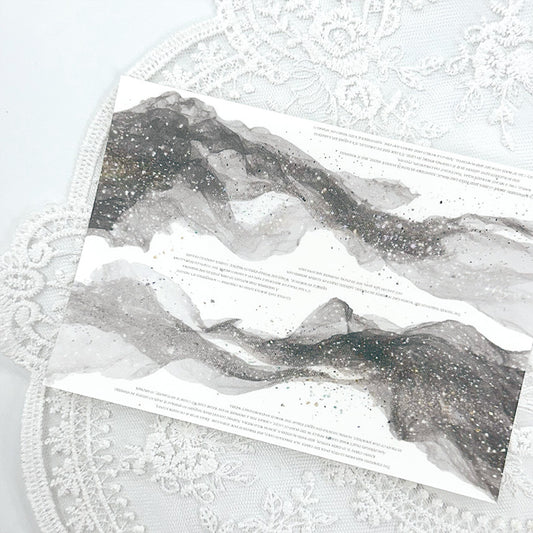 [Ann's NOTE] Glitter Collage Sticker Matt PET