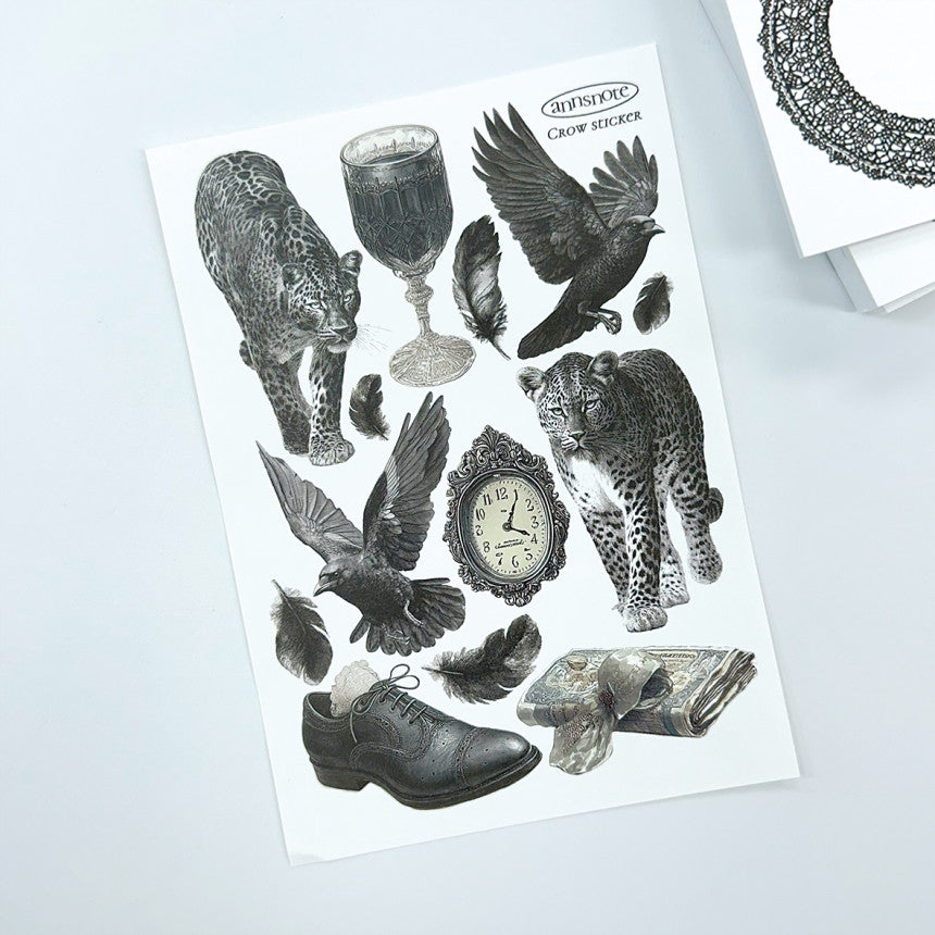 [Ann's NOTE] Black Crow Sticker