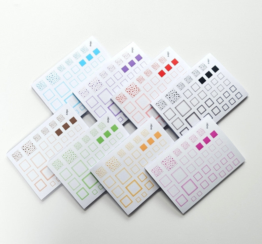 [BUMYUL] Soft Square Planner PVC Sticker