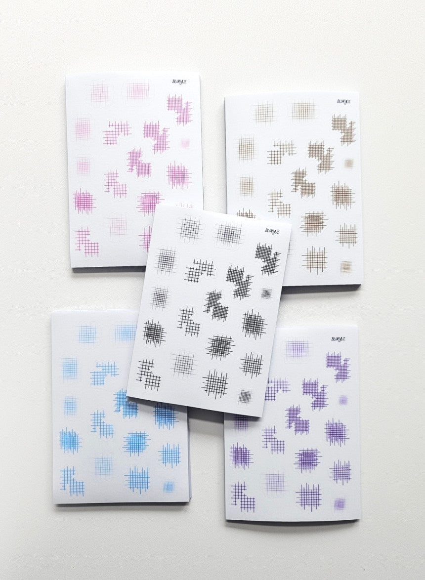 [BUMYUL] Quiet Grid PVC Sticker