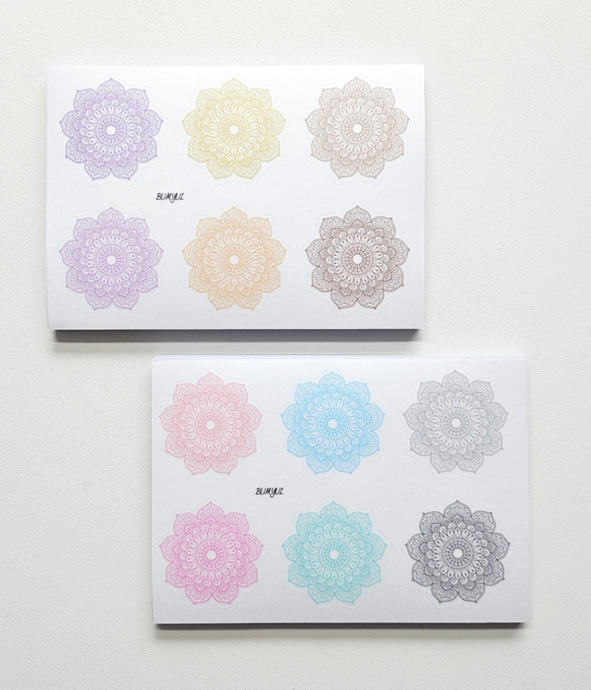 [BUMYUL] Floral Texture Doily PVC Sticker