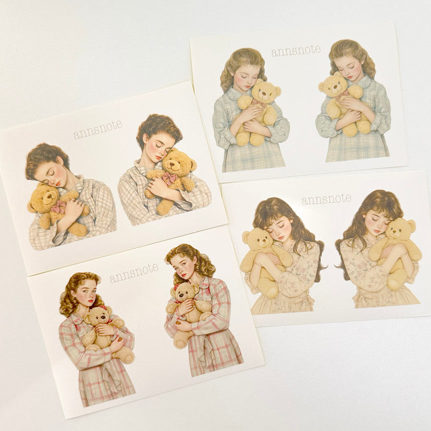 [Ann's NOTE] Pajamas Girl Sticker