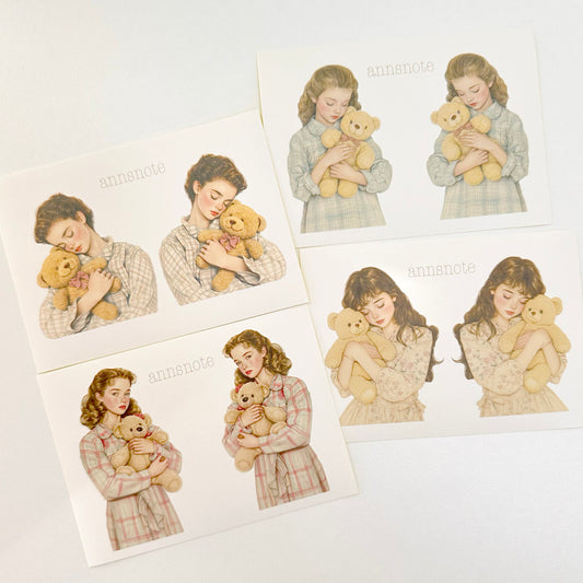 [Ann's NOTE] Pajamas Girl Sticker