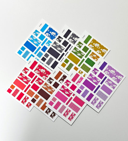 [BUMYUL] Silk Pieces Woven in Color Sticker
